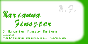 marianna finszter business card